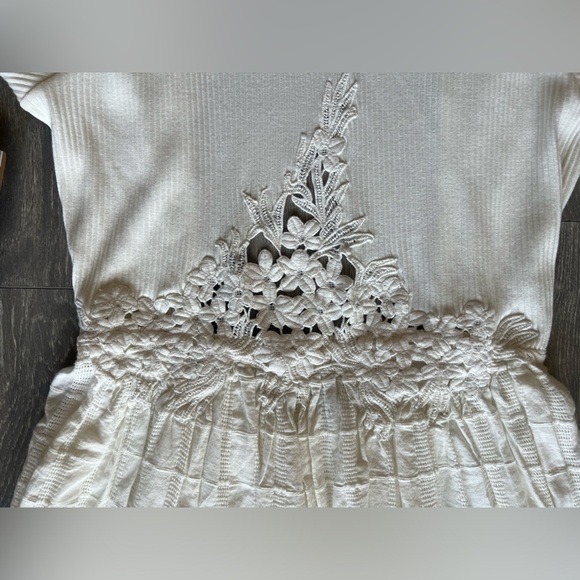 NWOT! Free people serenity boho backless maxi dress in marshmallow. Size L - Picture 8 of 16